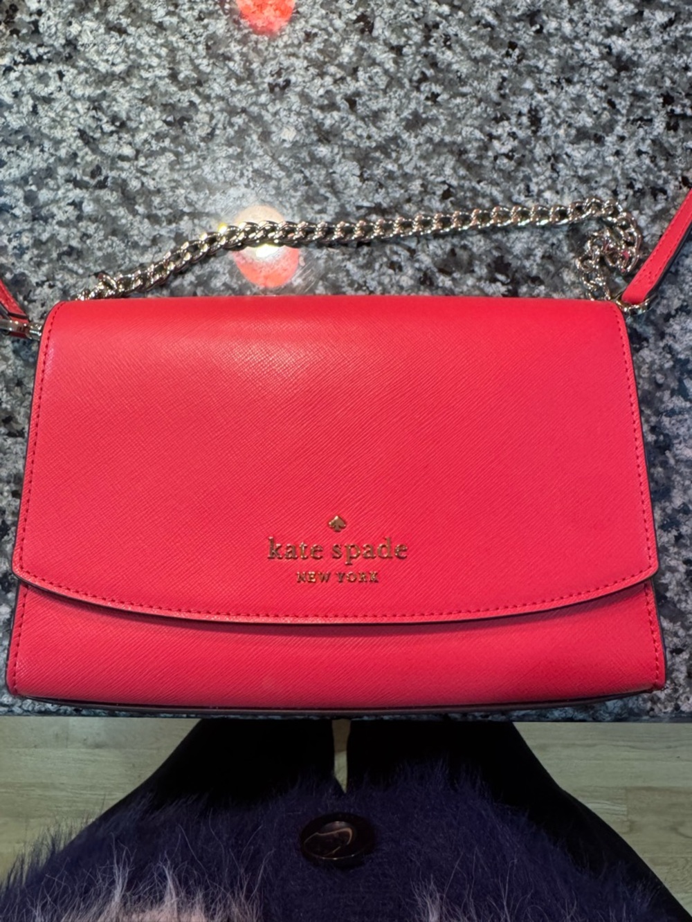 kate spade New York Madison Pink Crossbody W/ Chain Bag